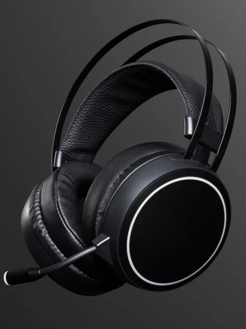 Black carnary headphones